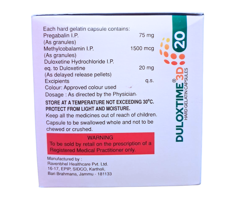 pregabalin 75 duloxetine 20 methylcobalamin 1500