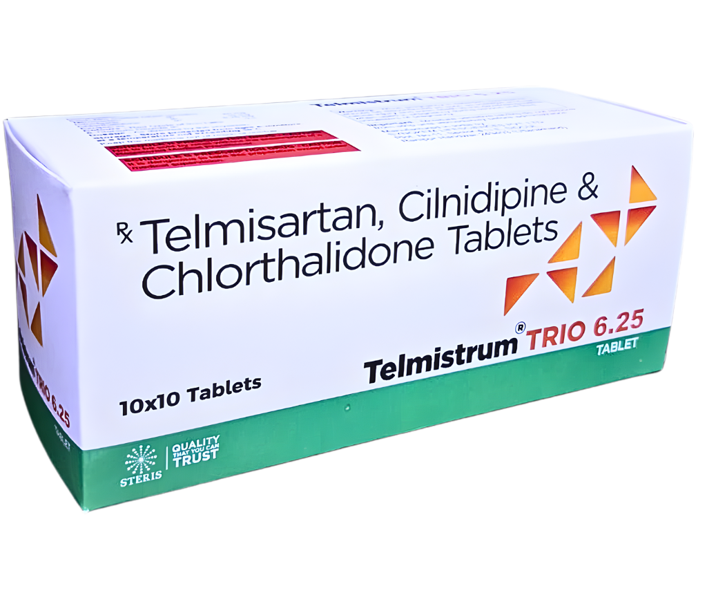 chlorthalidone 6.25mg cilnidipine 10mg telmisartan 40mg