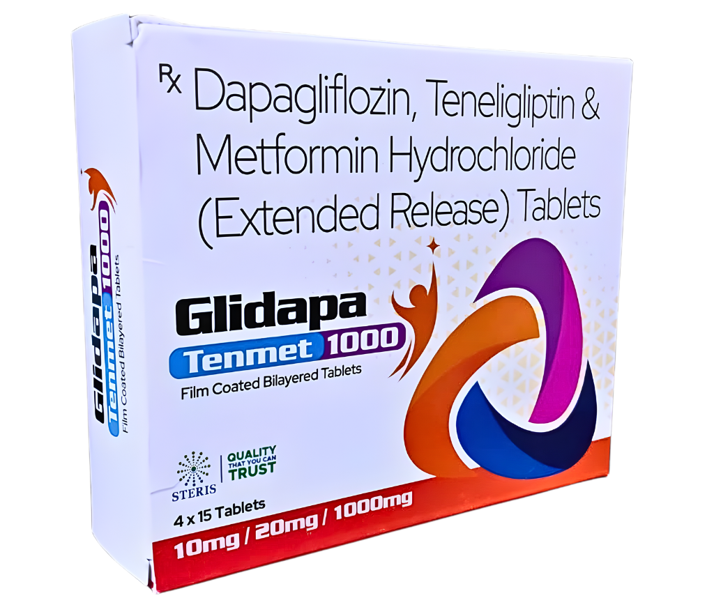 teneligliptin 20 dapagliflozin 10 metformin 1000