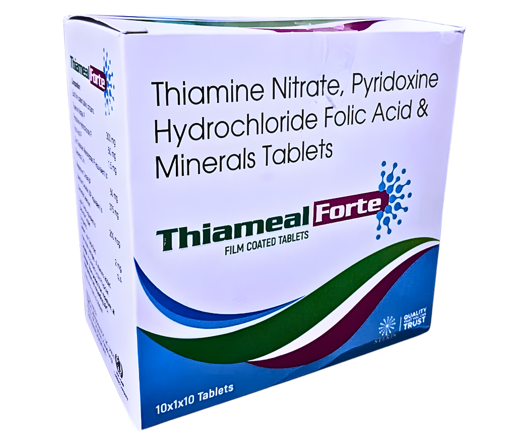 thiamine nitrate pyridoxine hydrochloride folic acid and minerals