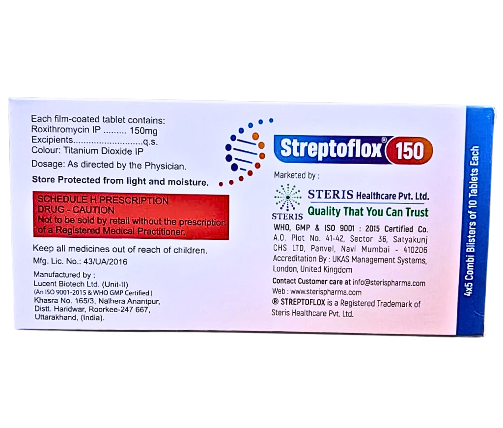 roxithromycin tablet ip 150 mg