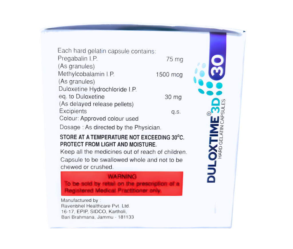 pregabalin methylcobalamin duloxetine