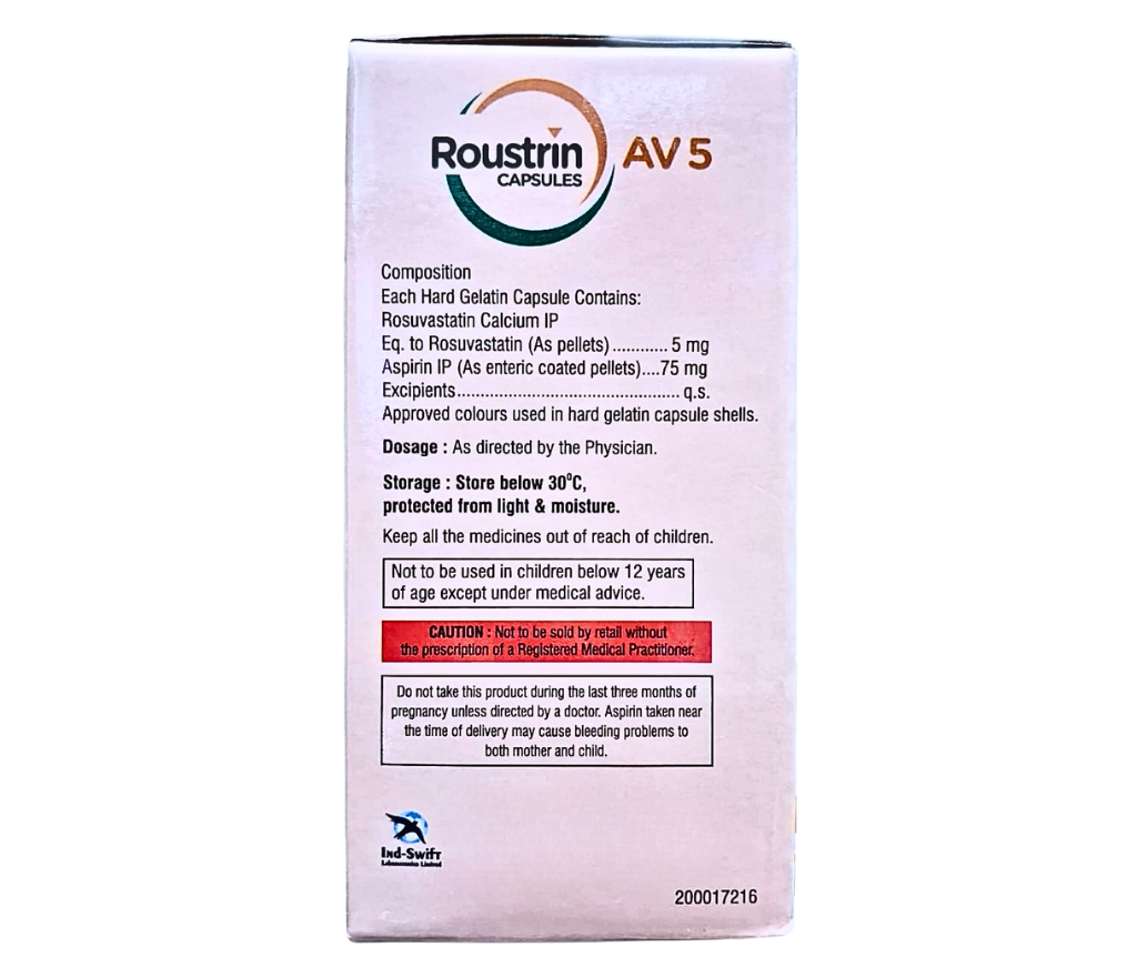 rosuvastatin 10 mg and aspirin 75 mg capsule uses