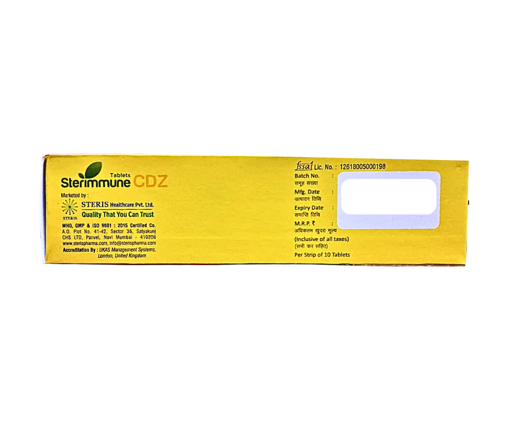 STERIMMUNE CDZ uses and benefits for daily health support,