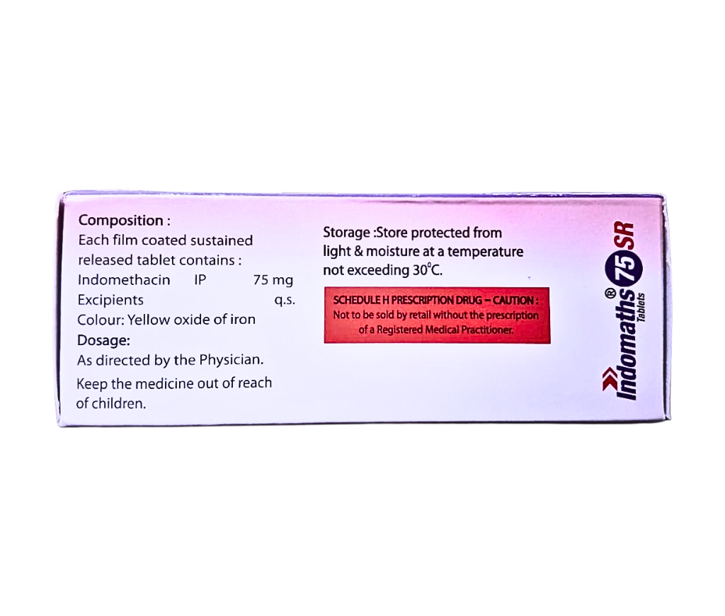 indomethacin sustained release tablets 75 mg uses