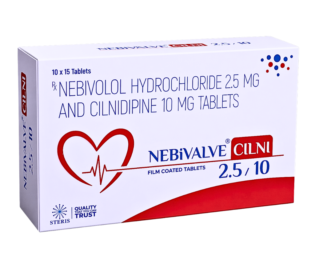 nebivolol 2.5 mg and cilnidipine 10 mg