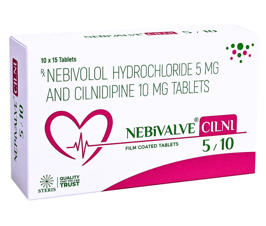 nebivolol 5 mg and cilnidipine 10 mg