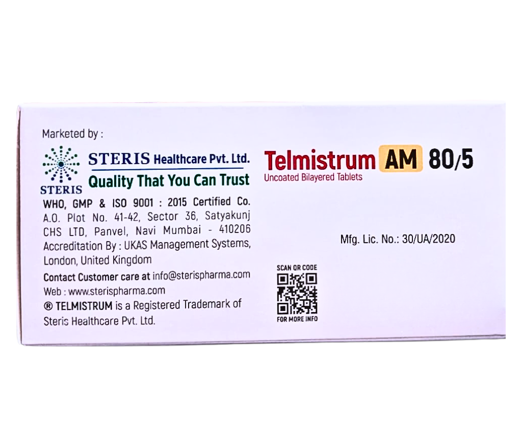 telmisartan 80 mg and amlodipine 5 mg uses