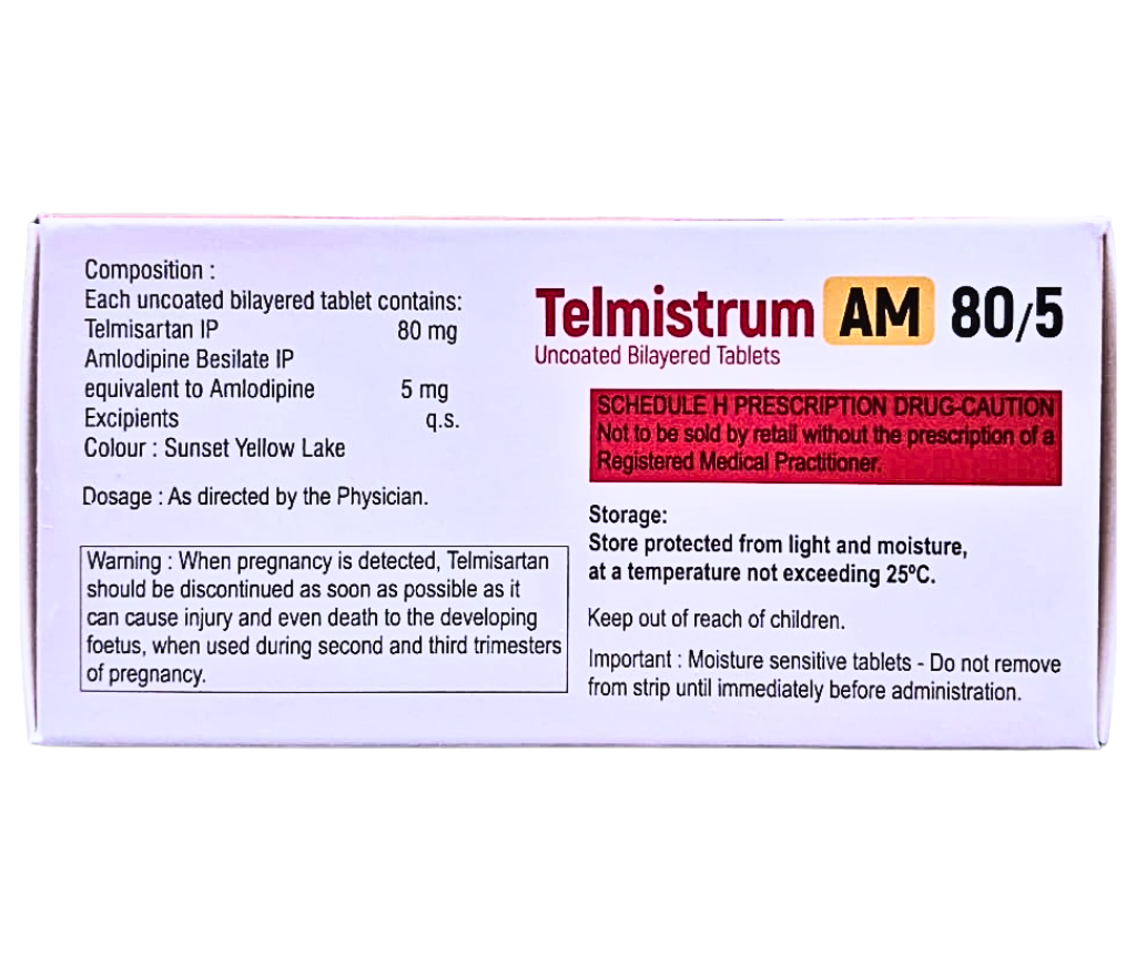 telmisartan 80 mg and amlodipine 5 mg