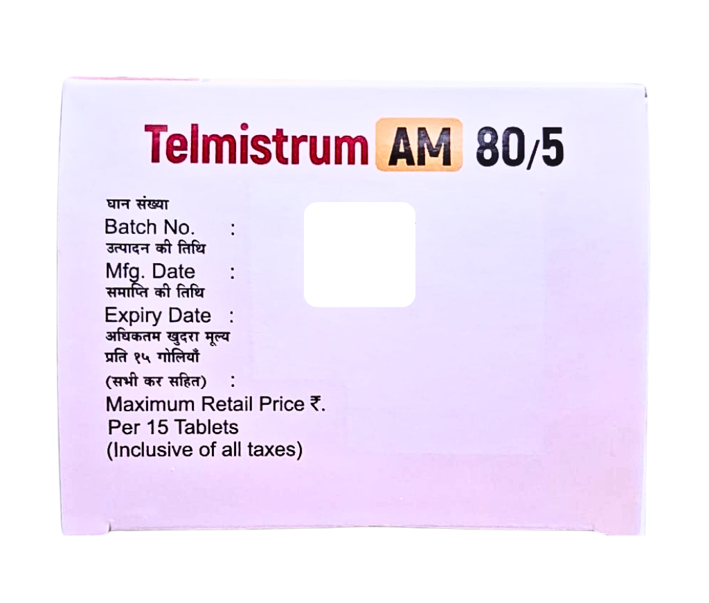 telmisartan 80 mg and amlodipine 5 mg tablets ip