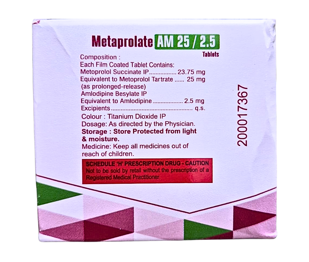 can you give metoprolol and amlodipine together