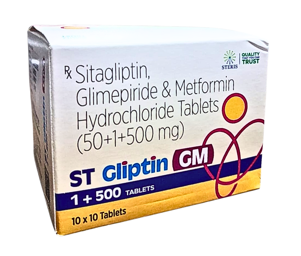 sitagliptin 50mg glimepiride 1mg metformin 500mg