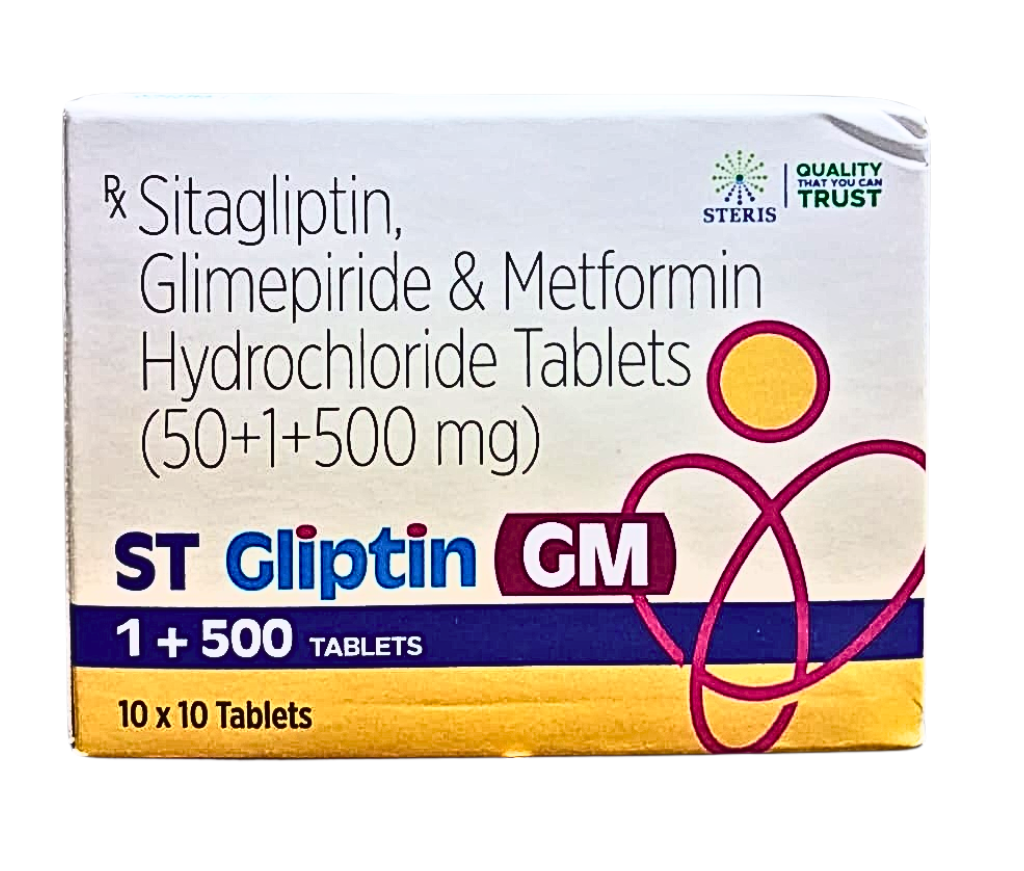 sitagliptin metformin glimepiride combination brands in india
