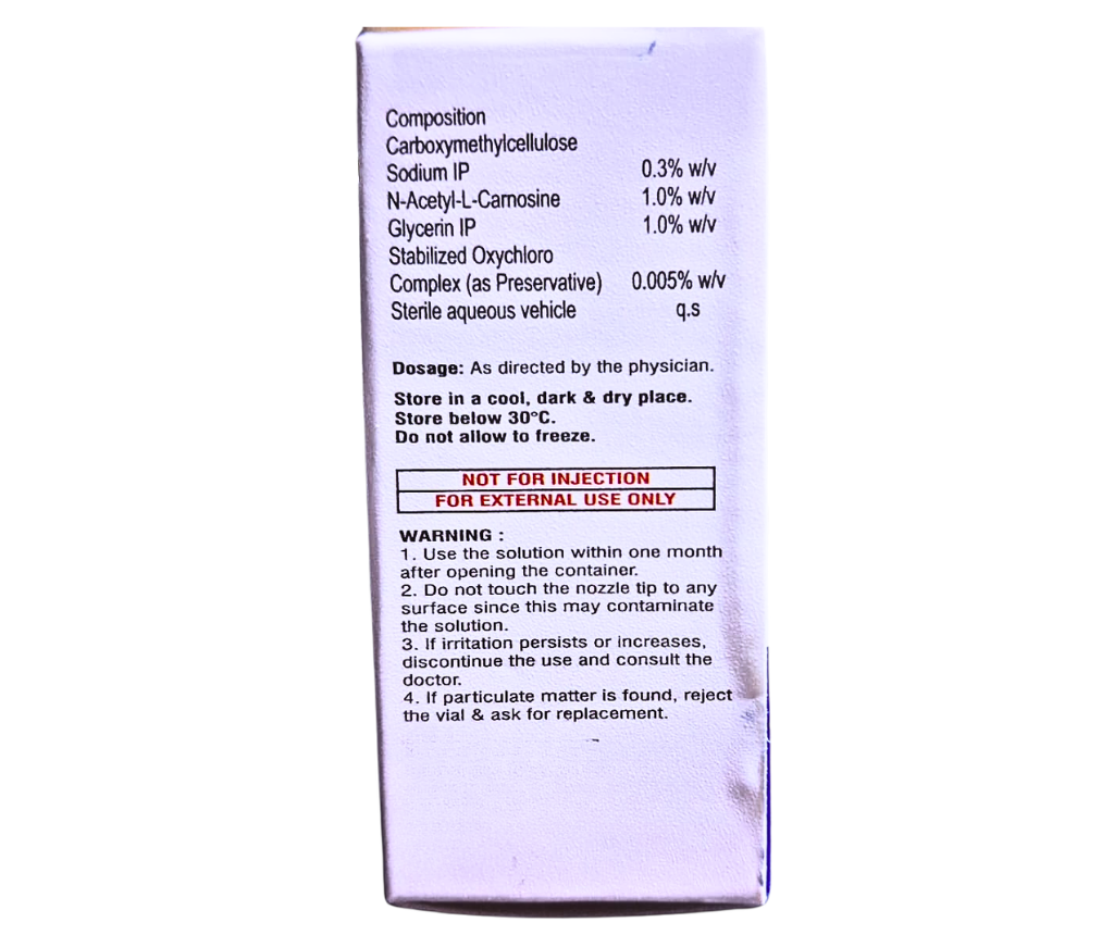 carboxymethylcellulose sodium with n-acetylcarnosine eye drops uses