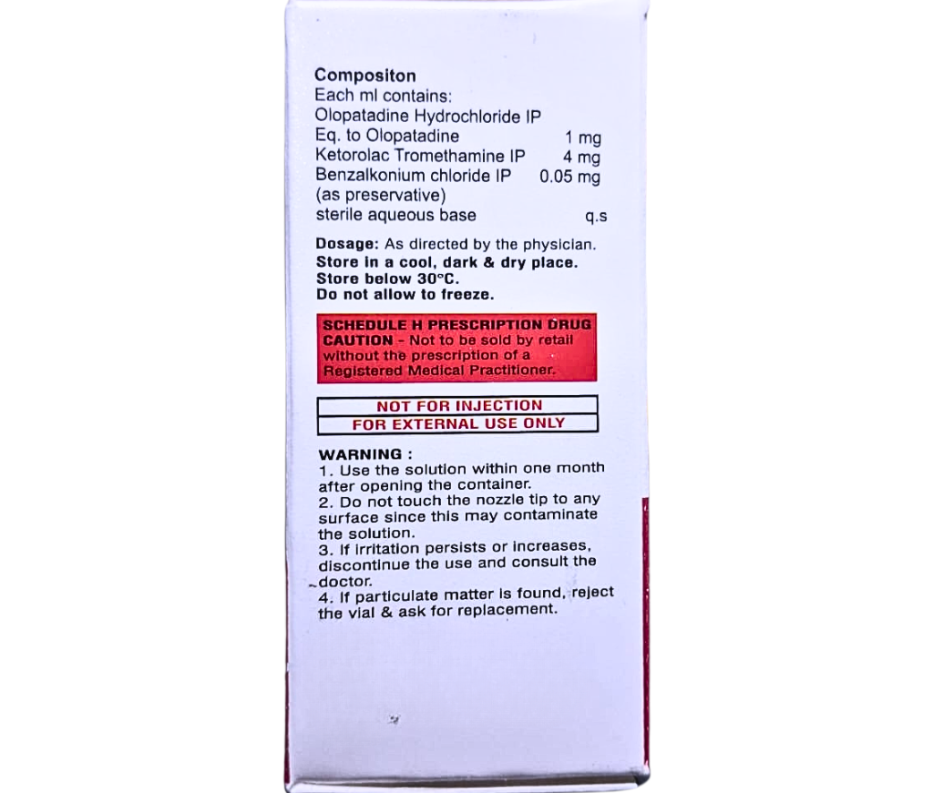 olopatadine and ketorolac tromethamine ophthalmic solution price