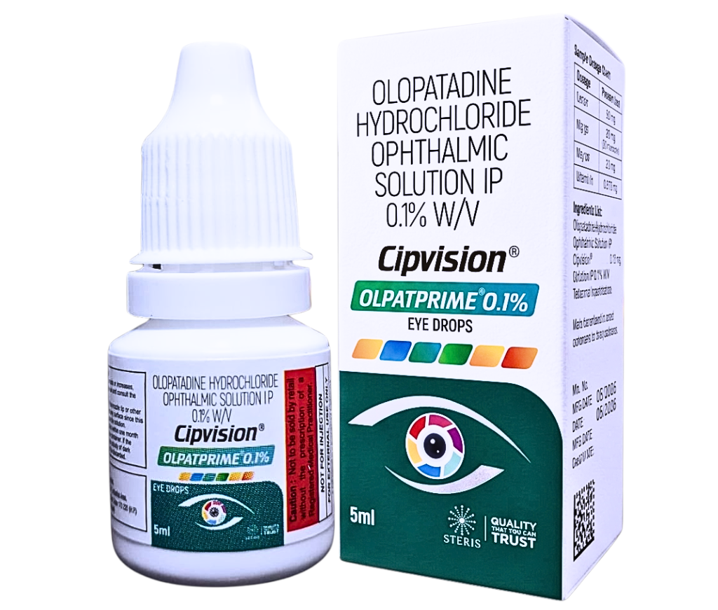 olopatadine hydrochloride ophthalmic solution ip 0.1 w/v