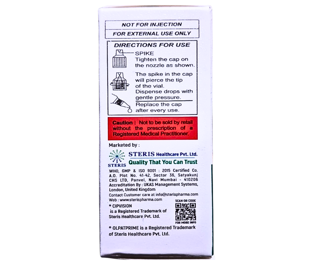 olopatadine hydrochloride ophthalmic solution ip 0.1 w v price