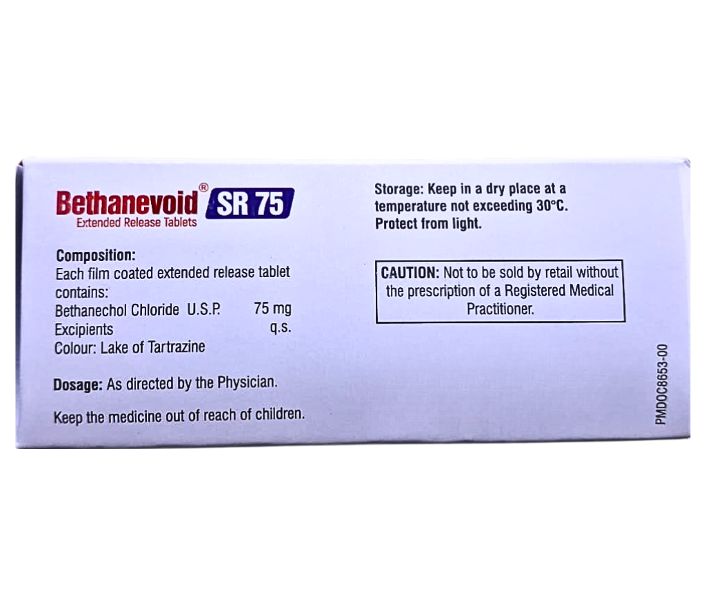bethanechol chloride sustained release tablets 75 mg uses