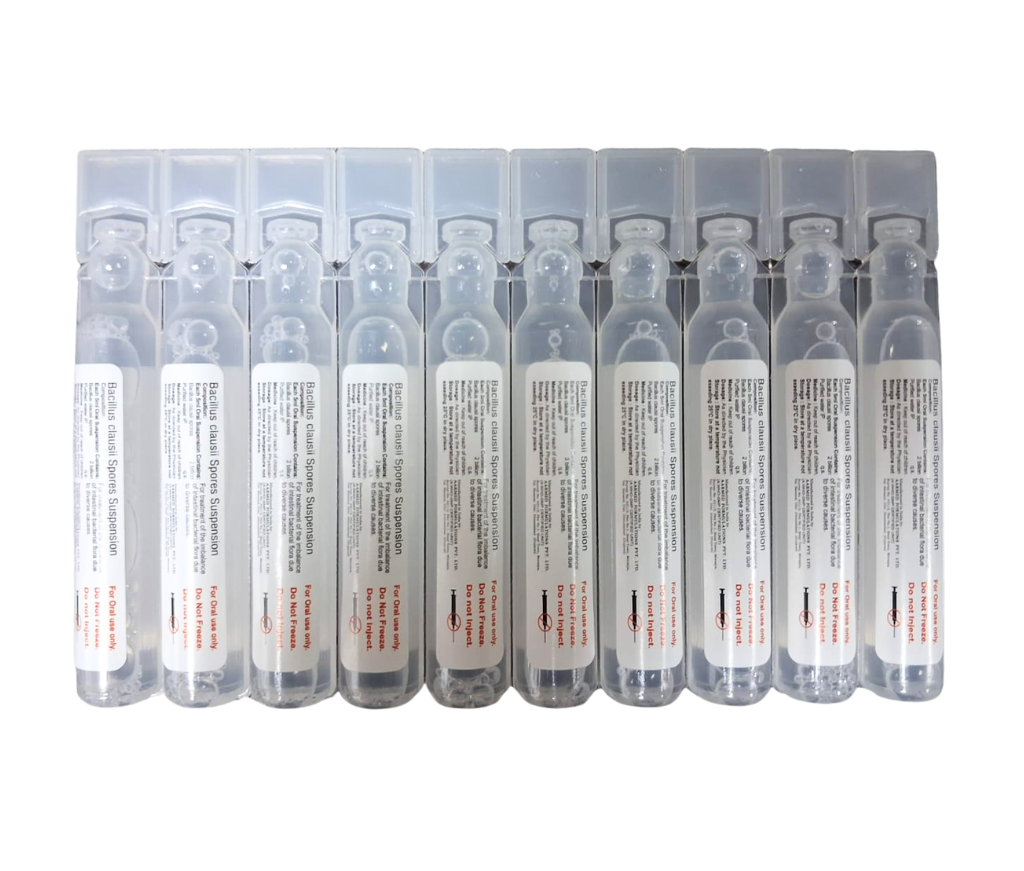 bacillus clausii spores suspension uses