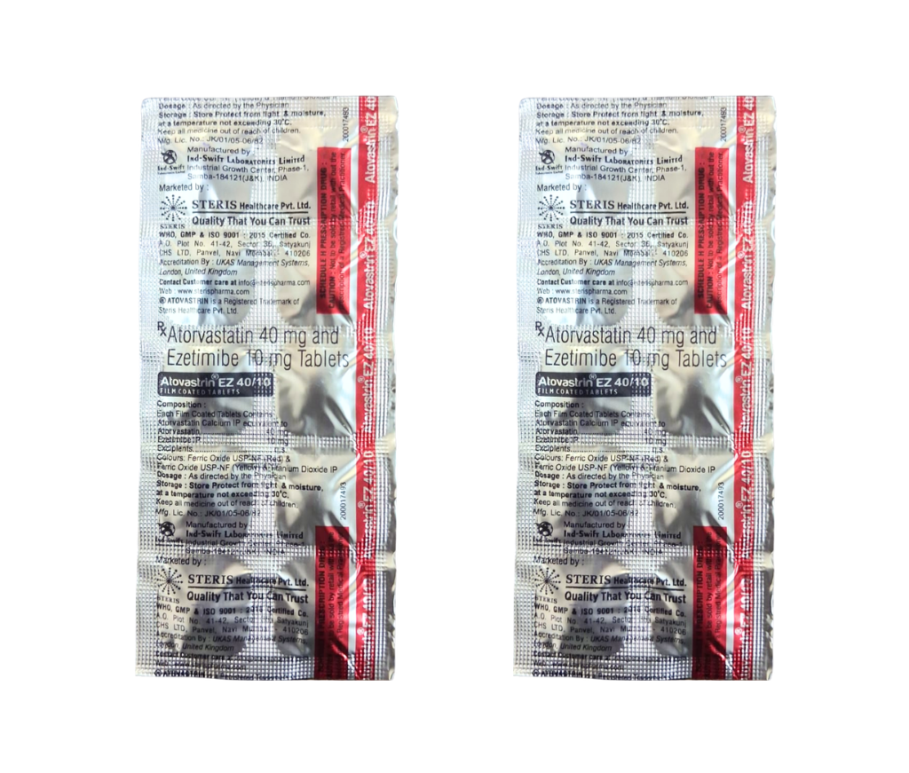 ezetimibe 10mg atorvastatin 40mg tablet