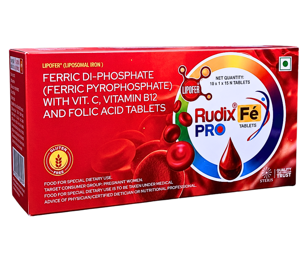 ferric di phosphate ferric pyrophosphate with vitamin c vitamin b12 and folic acid tablets