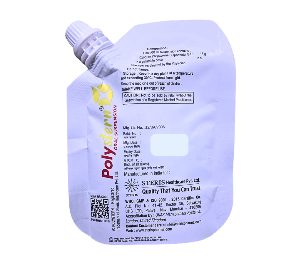 calcium polystyrene sulfonate suspension 15g/60ml