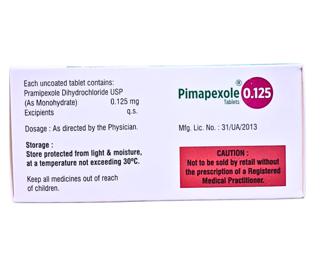 pramipexole tab 0.125mg