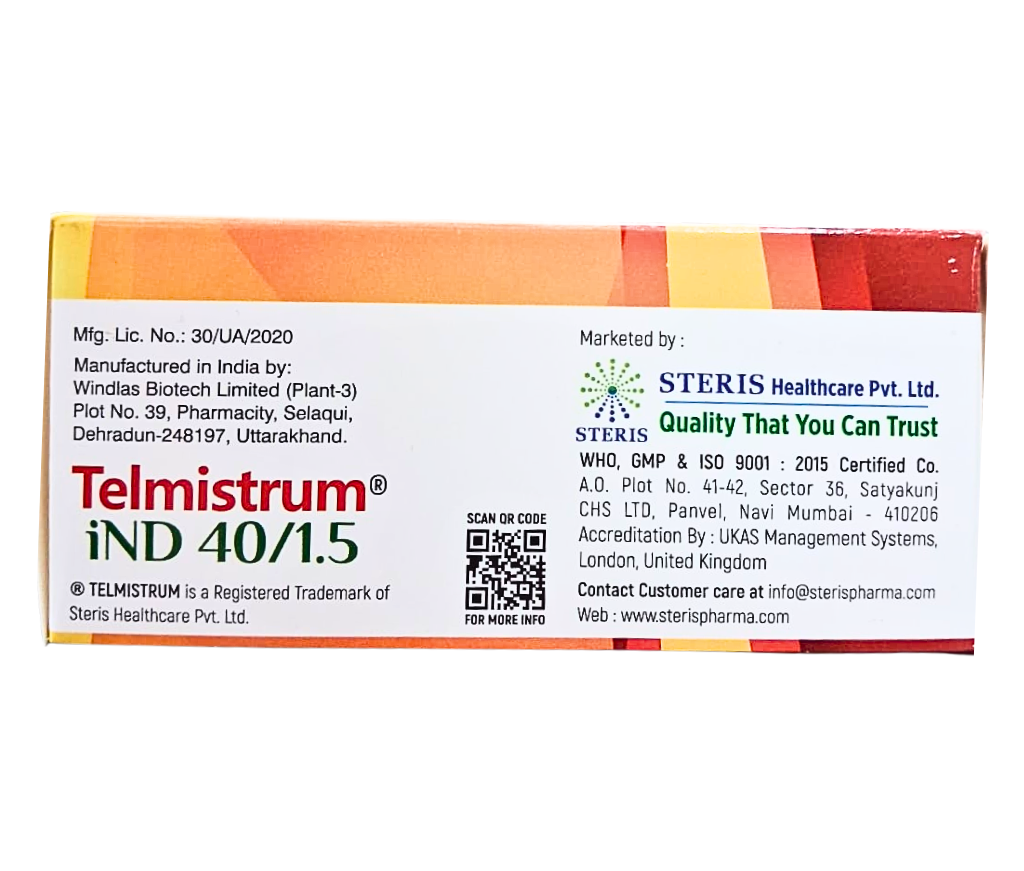 telmisartan 40 mg and indapamide 1.5 mg uses