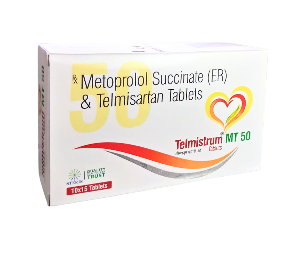 Buy Telmisartan 40mg and Metoprolol 50mg Succinate ER Tablets