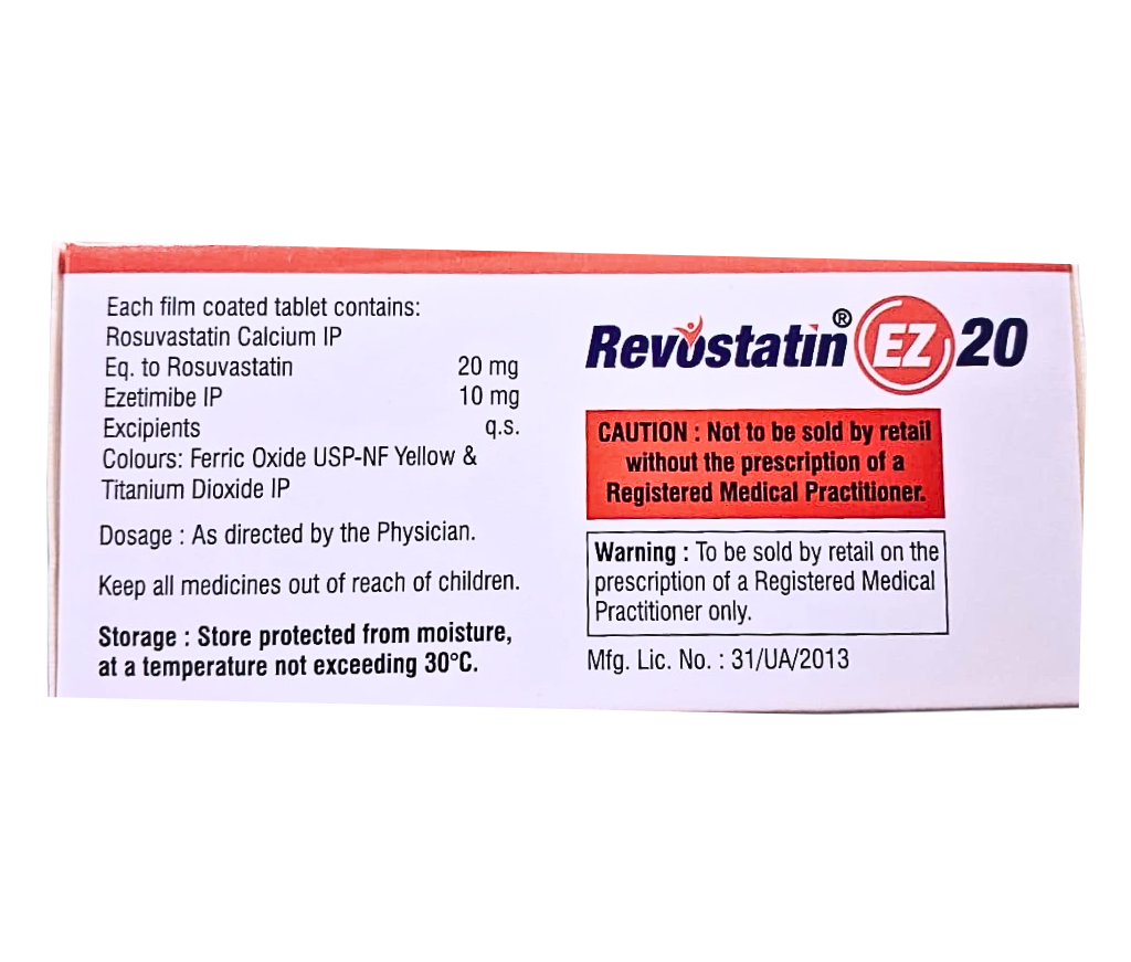 rosuvastatin 20mg ezetimibe 10mg tab