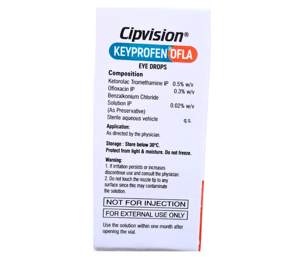 ketorolac tromethamine ofloxacin eye drops