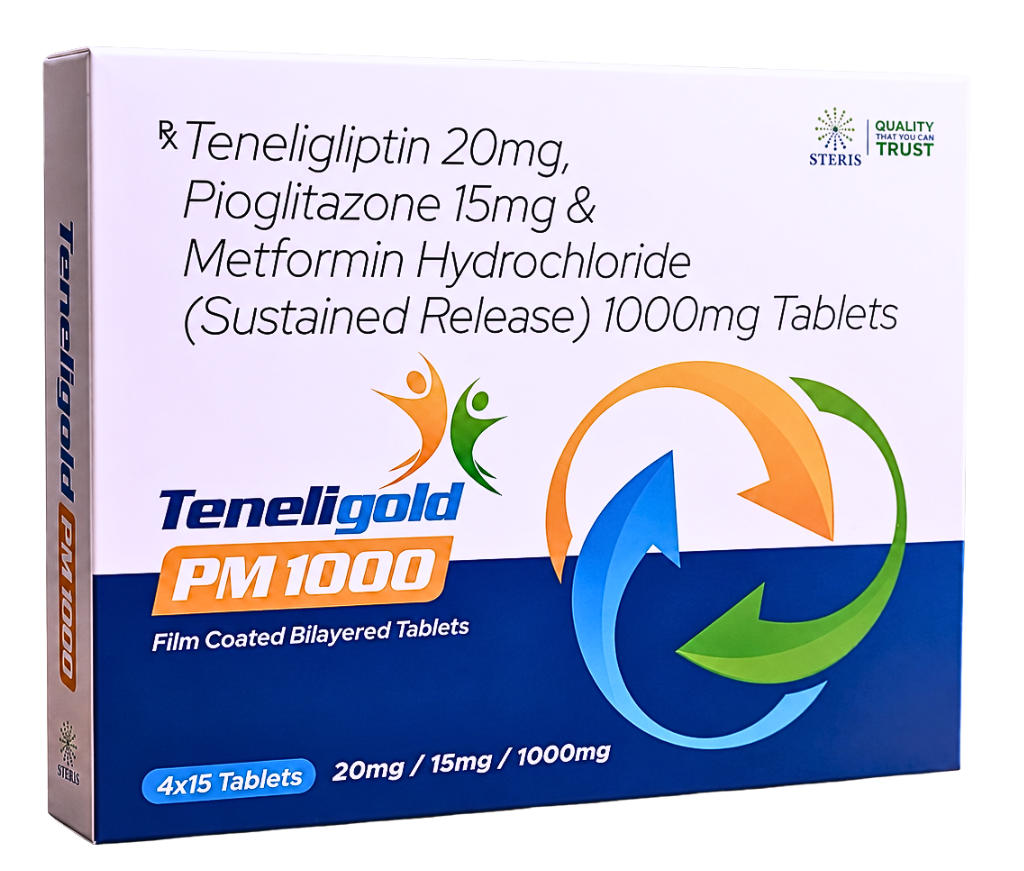 teneligliptin 20 pioglitazone 15 metformin 1000
