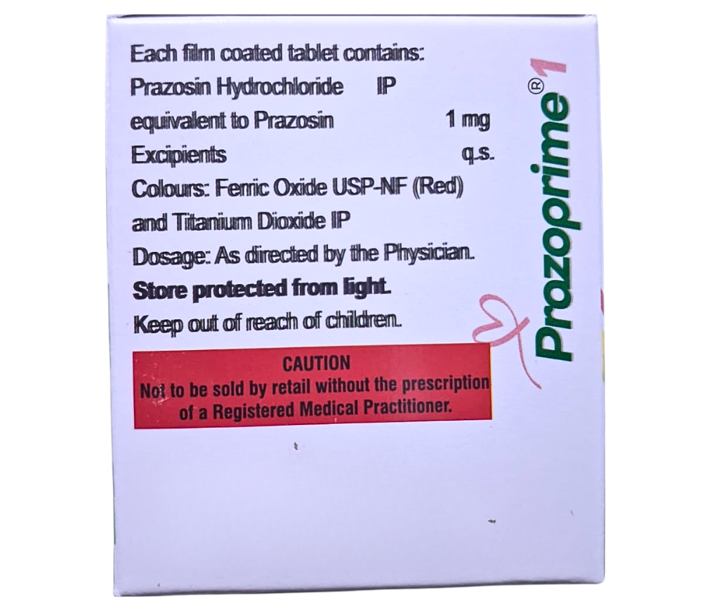 Prazosin tablet uses in hindi