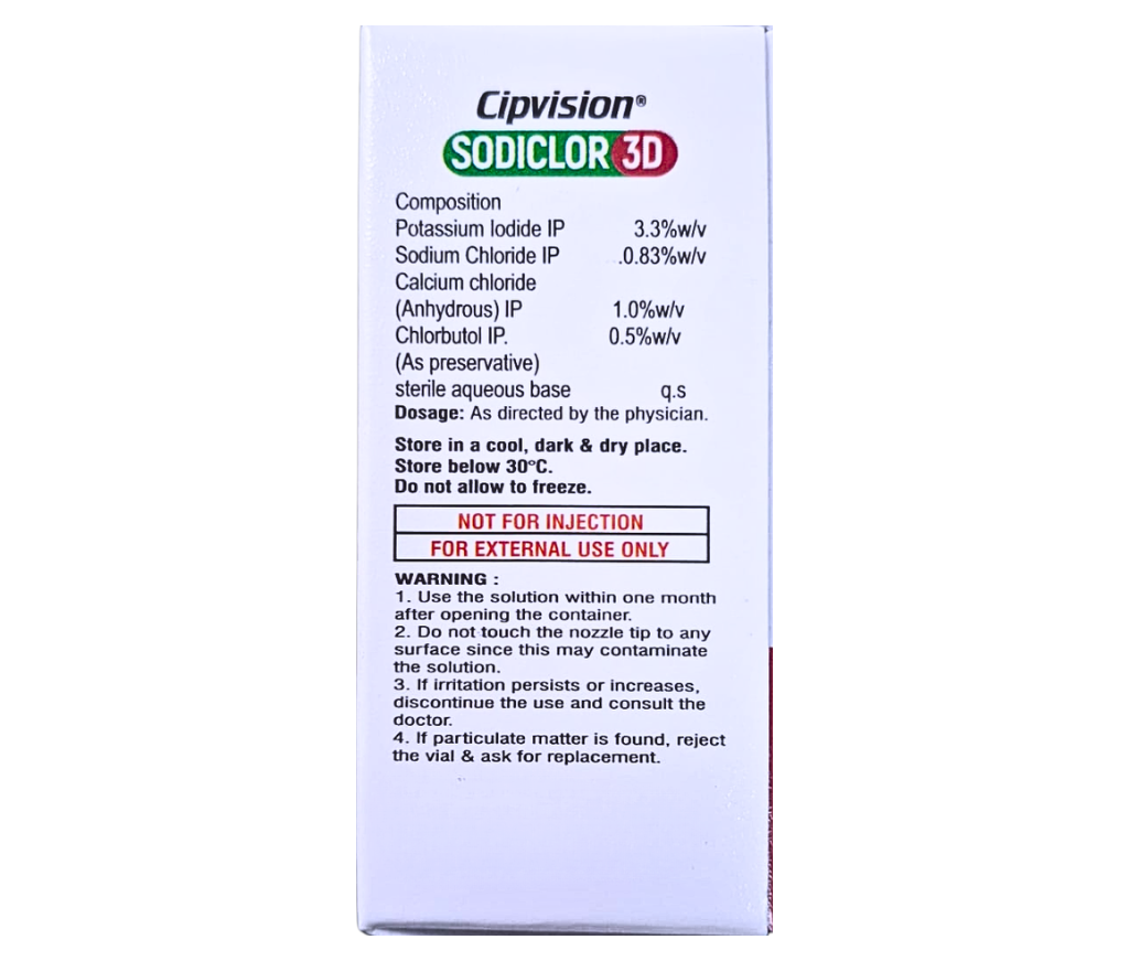 potassium iodide sodium chloride calcium chloride eye drops side effects