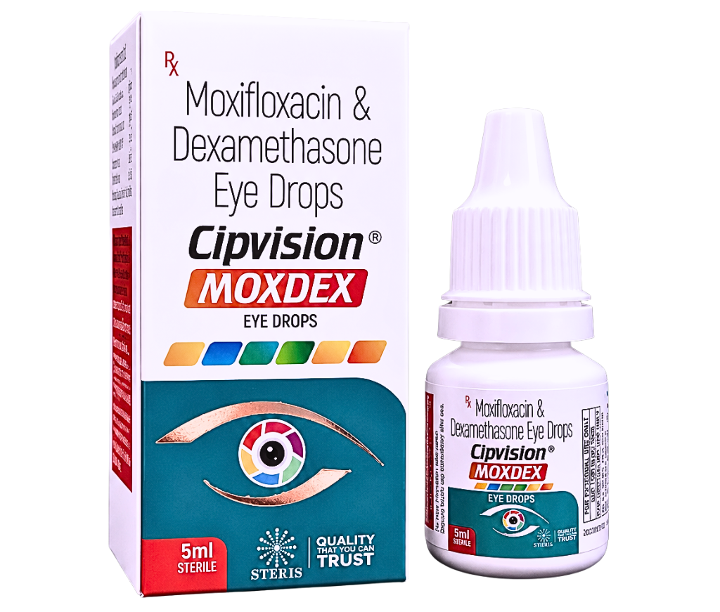 moxifloxacin and dexamethasone eye drops