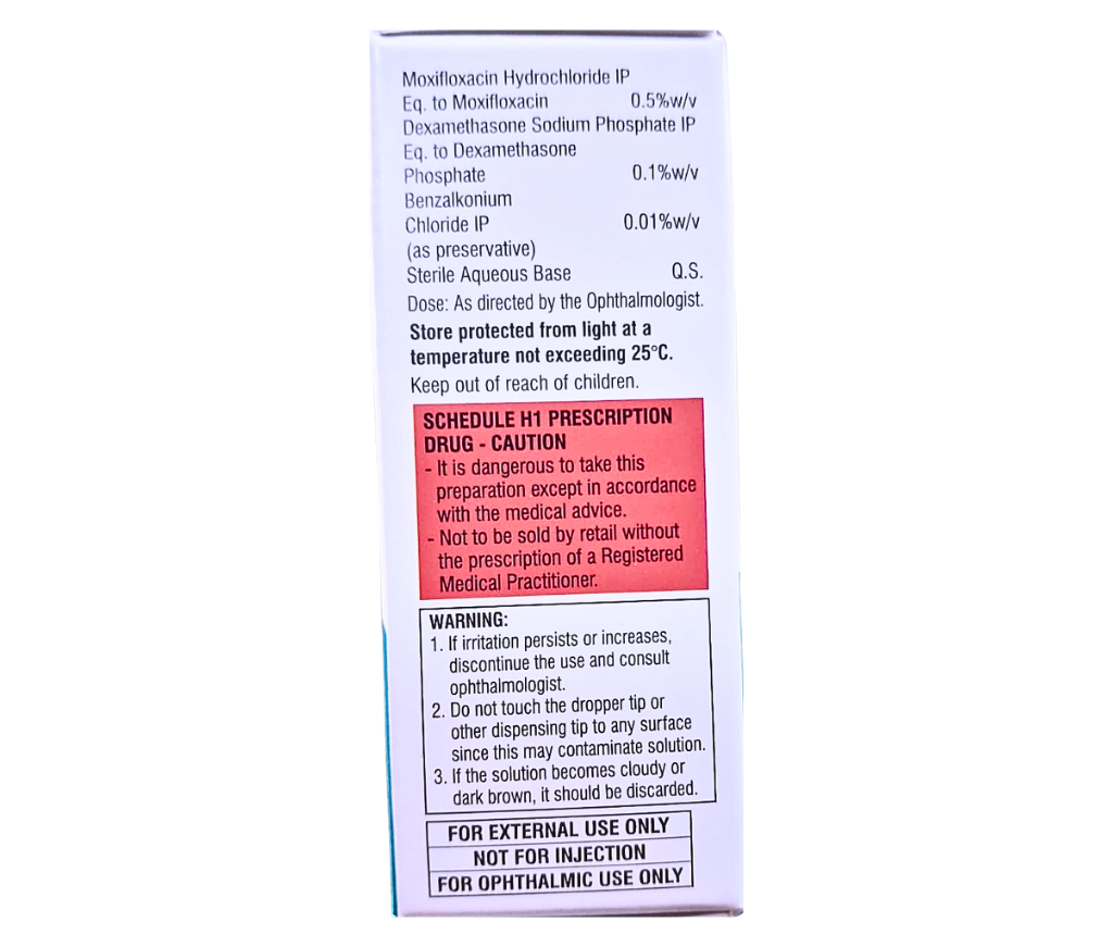 moxifloxacin & dexamethasone eye drops
