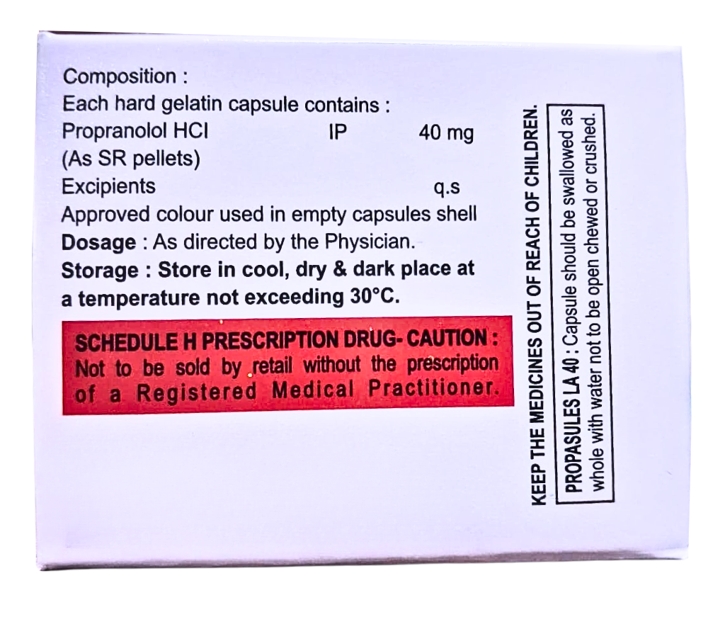 propranolol 40 mg capsule