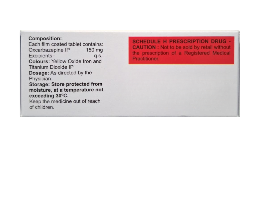 oxcarbazepine 150 mg tablet