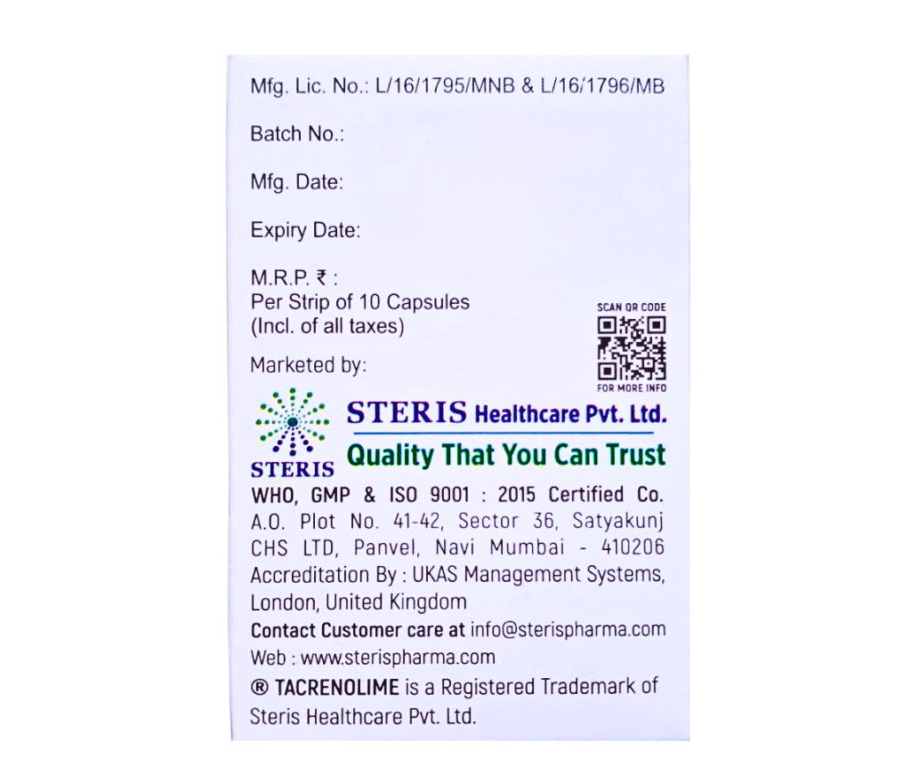 Tacrolimus price in India