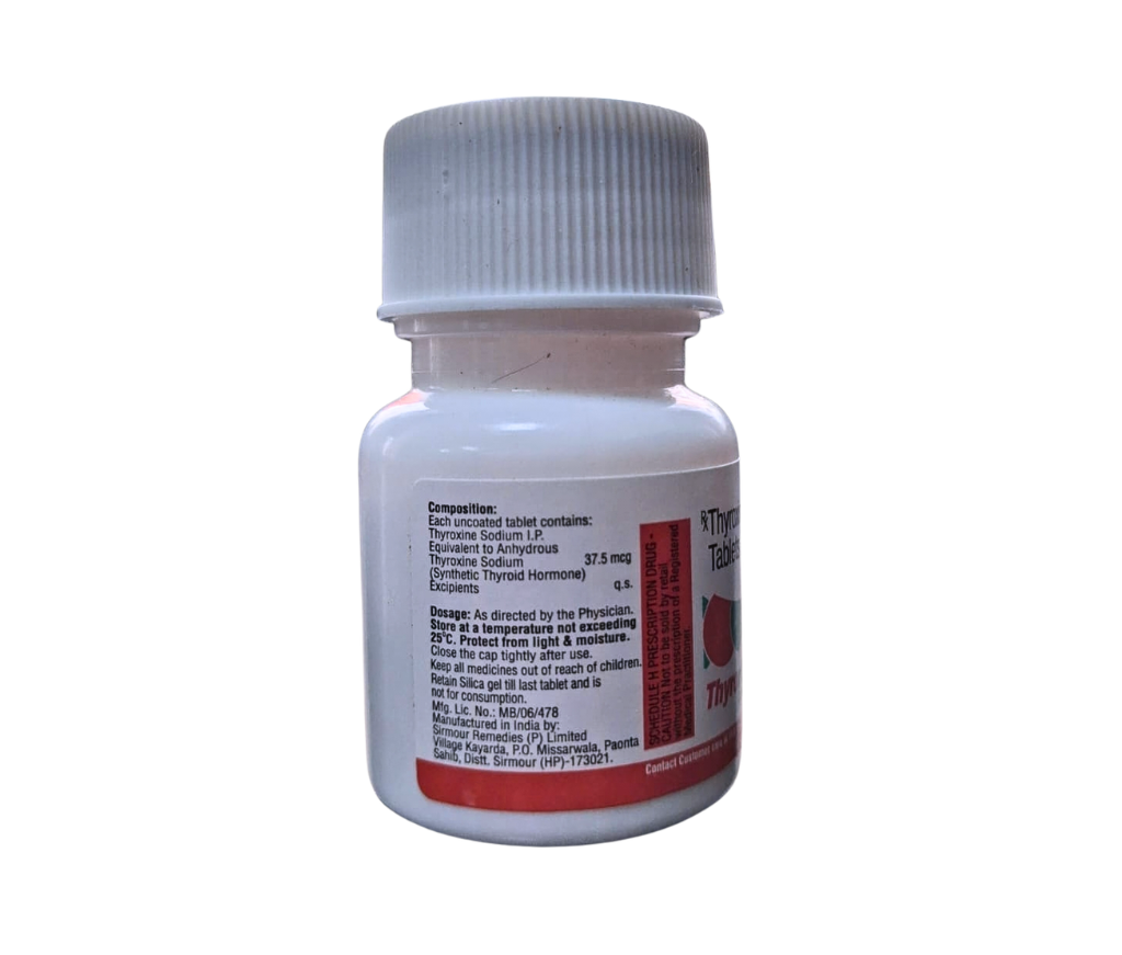 Thyroxine Sodium 37.5 mcg Manufacturer in India