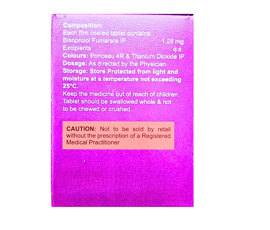 Bisoprolol 1.25 mg price