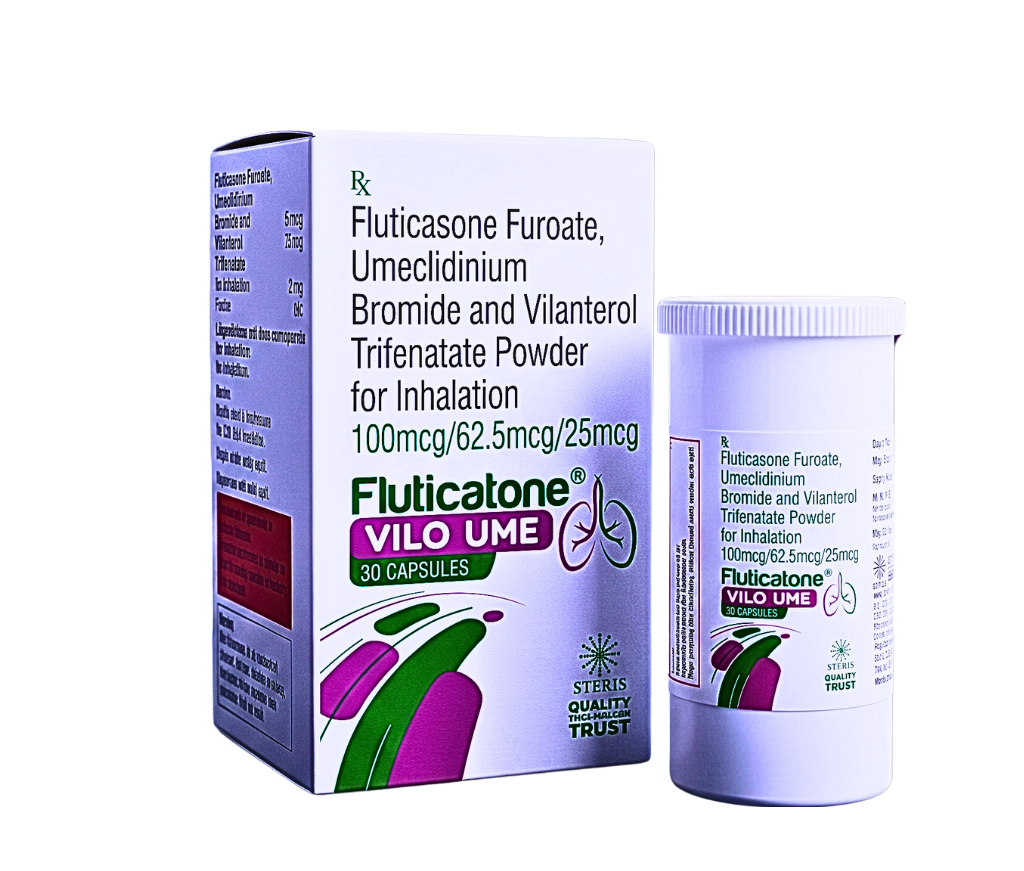 Fluticasone Furoate , Umeclidinium , Vilanterol inhalation powder