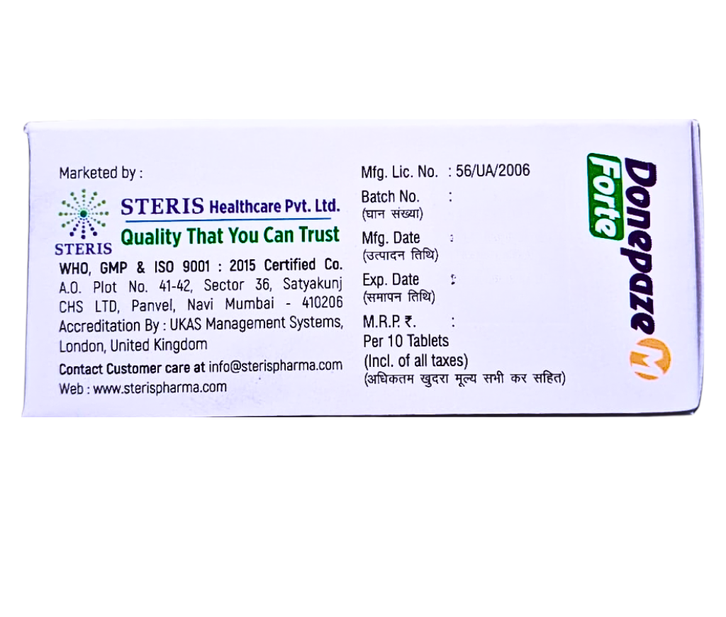 Donepezil Hydrochloride with Memantine Hydrochloride Tablets