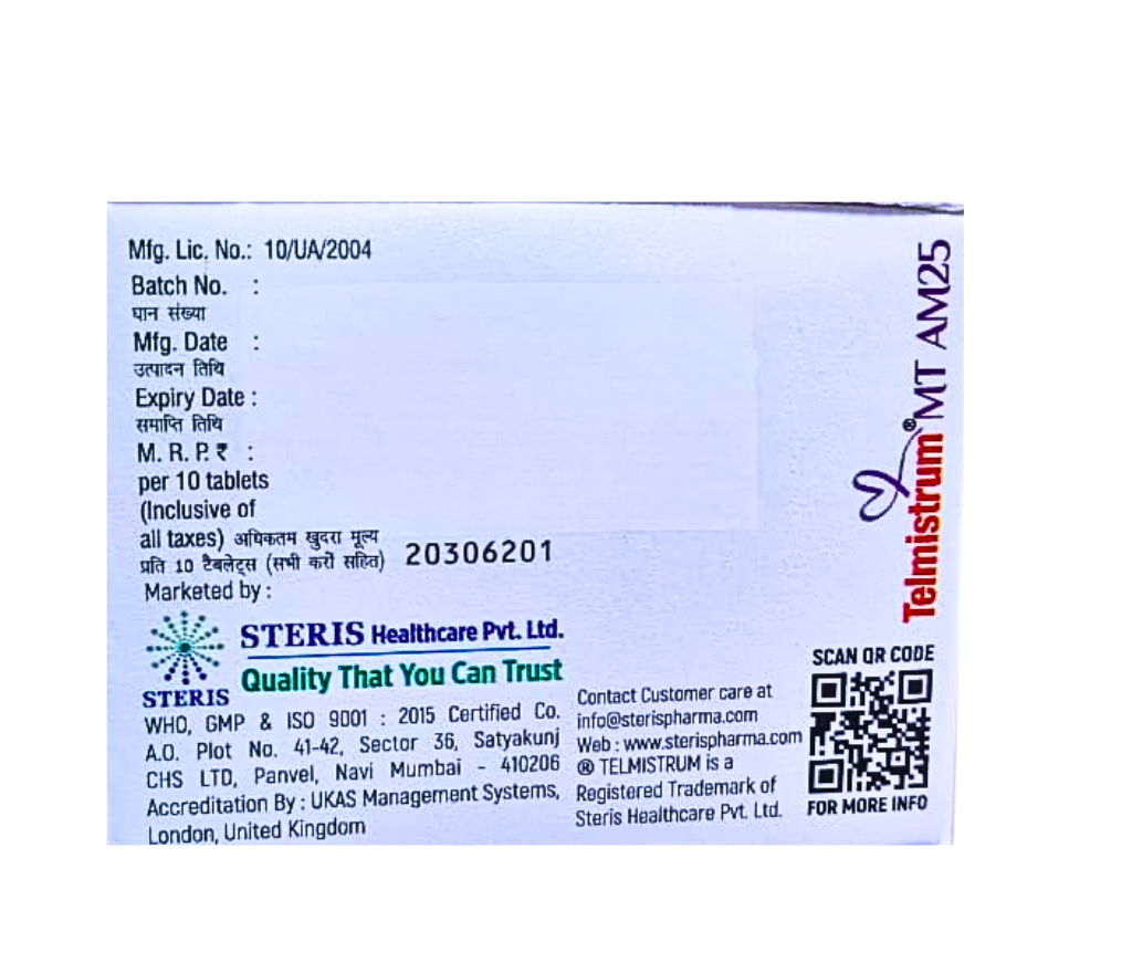 Amlodipine Telmisartan Metoprolol tablets buy online