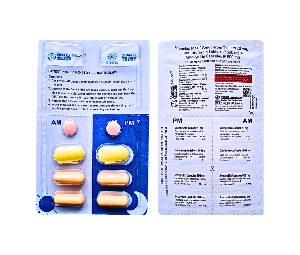 Vonoprazan and Clarithromycin tablets combination