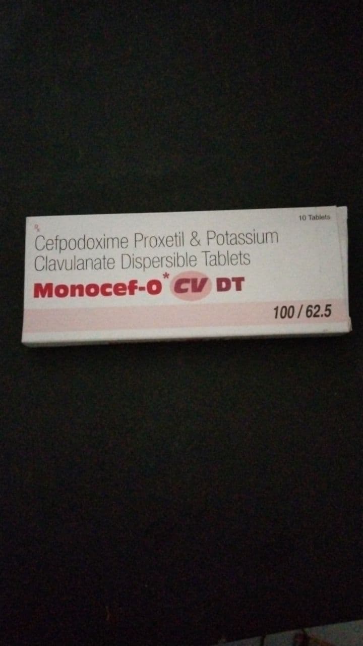 MONOCEF O CV DT TAB 100/62.5 MG