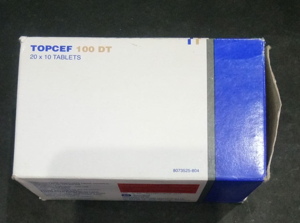 TOPCEF 100MG DT TAB
