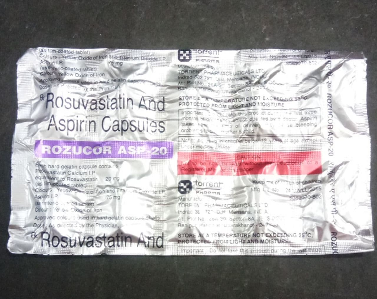 ROZUCOR ASP 20 TAB
