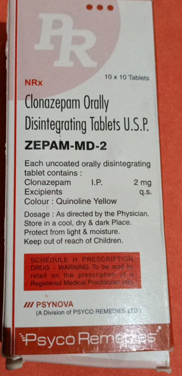 ZEPAM MD 2 MG TAB
