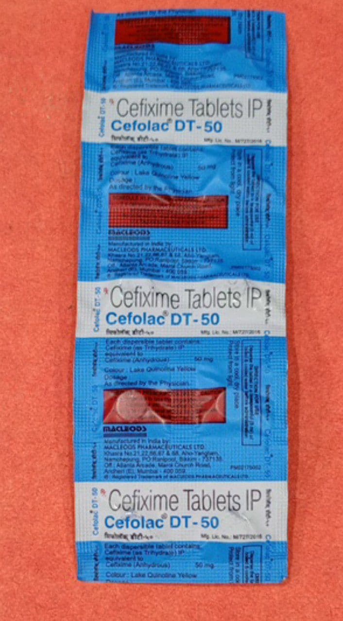CEFOLAC 50 DT TAB